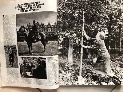 CLIPPING - Press Cut ''LA COMTESSE DE PARIS'' (October 1978)