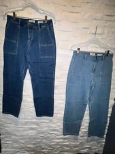 EUC LOGO by LORI GOLDSTEIN Boyfriend Cropped 4-Pocket Denim Jeans 6