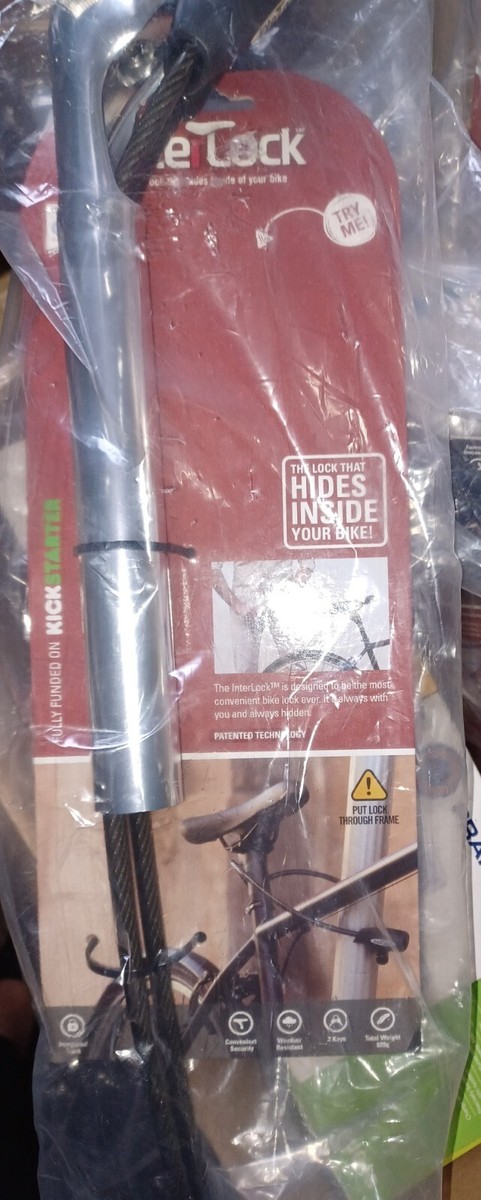 The InterLock™ The Lock that Hides Inside of Your Bike