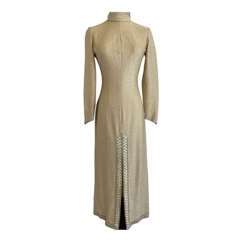 Gold iridescent Disco Party Gogo Bellsleeve Dress | eBay