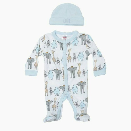 Tiny Baby Boy Clothes Layette Set Starter Outfit Hat Babygrow Bodysuit Premature - Picture 16 of 26