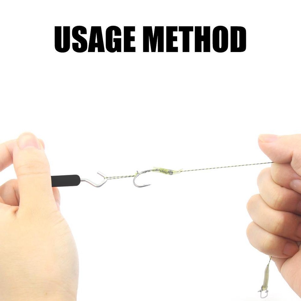 3set Fishing Knot Puller Hook Carp Rig Making Tool Outdoor Terminal