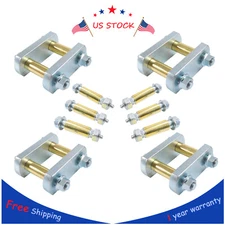 Heavy Duty Greasable Shackle Spring Bolt Link Kit For Tandem Axle Trailer Truck 