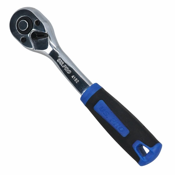 1/4 Zoll Antrieb Gebogene Ratsche SteckschlüSsel Schnellspanner 72 ZäHne Soft...-image