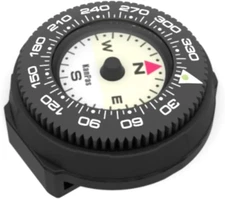 Mini Button Map Compass with Turnable Bezel for Watchband Every Day Carry