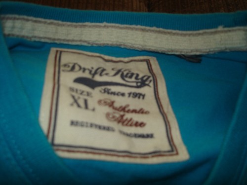 Mens Blue Drift King T-Shirt Size XL - Picture 3 of 3