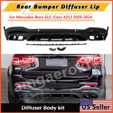 Rear Bumper Bar Diffuser Body kit For Mercede...