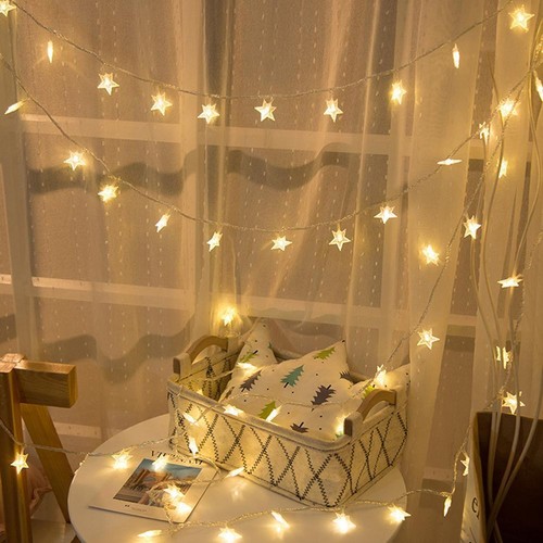 USB Charging Small Christmas Atmosphere LED Star Colorful with Lights L6R3 Z1M9 - Picture 7 of 16
