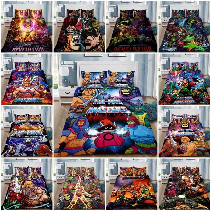 He Man The Masters Of The Universe Duvet Cover Single Double King Bedding Set UK