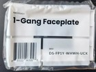 (50 Pack) Deako DS-FP1Y-WHWH-UCX 1-Gang Screwless Faceplate, White Matte Finish