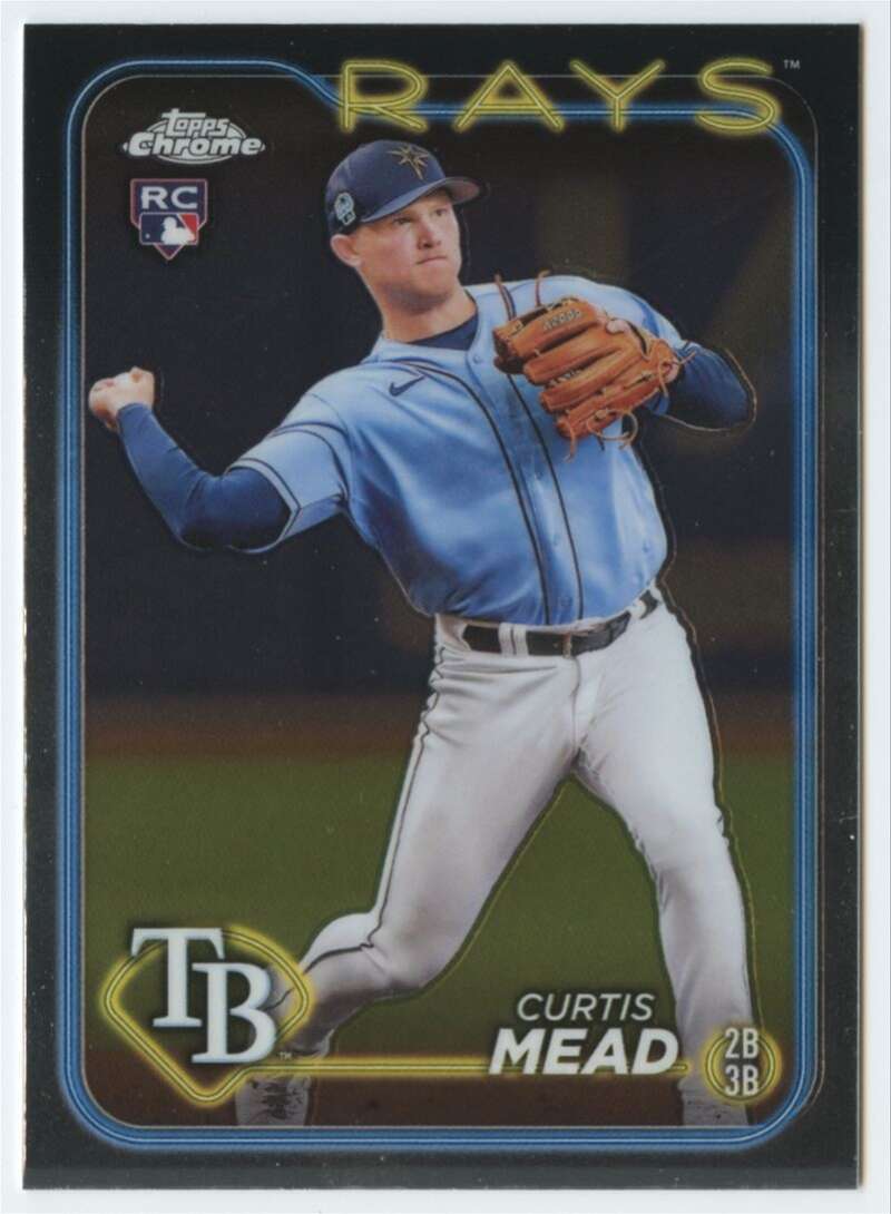 2024 Topps Chrome #209 Curtis Mead NM-MT RC Rookie Rays
