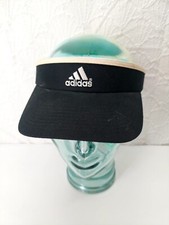 Adidas Black Visor White Embroidered Logo Visor Hat