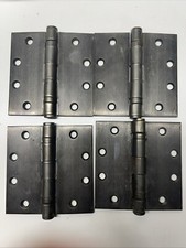 Paquete De 6 Bisagras De Puerta Negras Para Puertas 3 1/2 Bisagras
