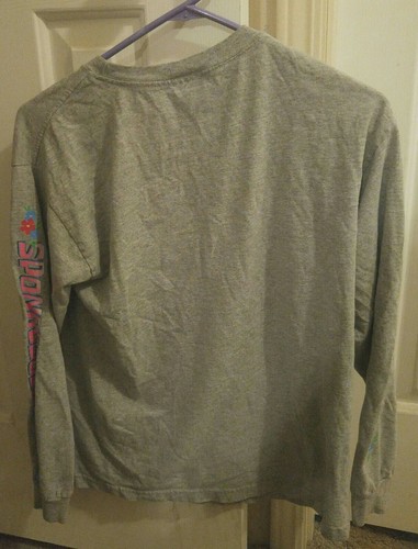 Vintage Spongebob Aye aye captain Junior Large Long Sleeve T Shirt By Freeze - Picture 2 of 7