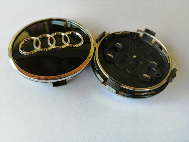 SET 4pzz Tappi Coprimozzo per Audi 60mm//57mm