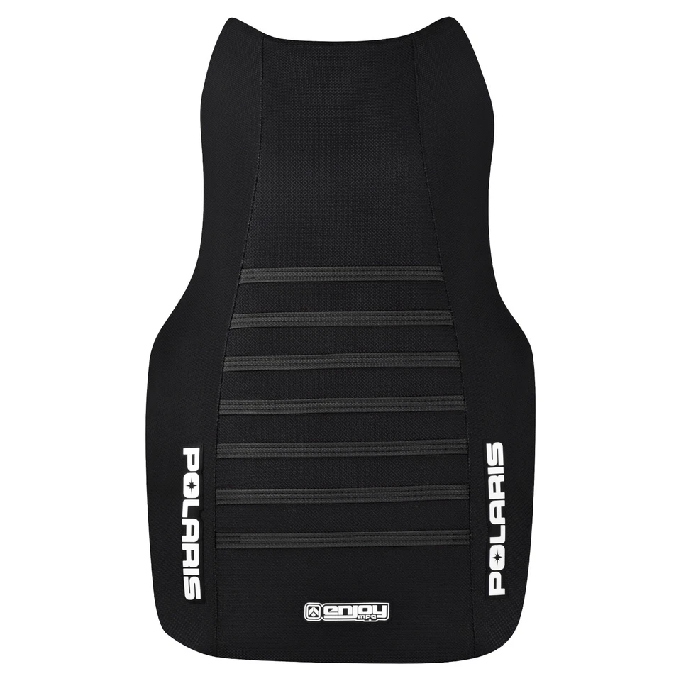Cubierta de asiento Polaris Sportsman 335-700 1996-04 todo negro/negro costillas #218 logotipo Foto 3 de 4