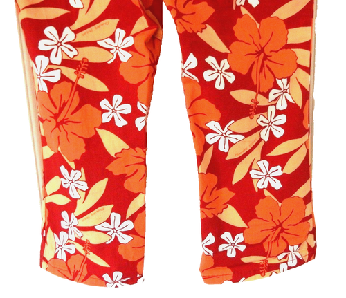 Tommy Jeans Hawaii Caprihose tropischer Blumendruck mit süßen Krawatten hinten - 9 ANSEHEN! - Bild 13 von 15
