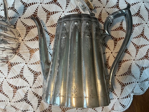 Antique Victorian Philip Ashberry silver plate coffee set, pot sugar bowl jug - Picture 6 of 14