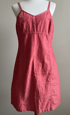 Esprit Women s Red Sleeveless Sun Dress Women s Size 11/12