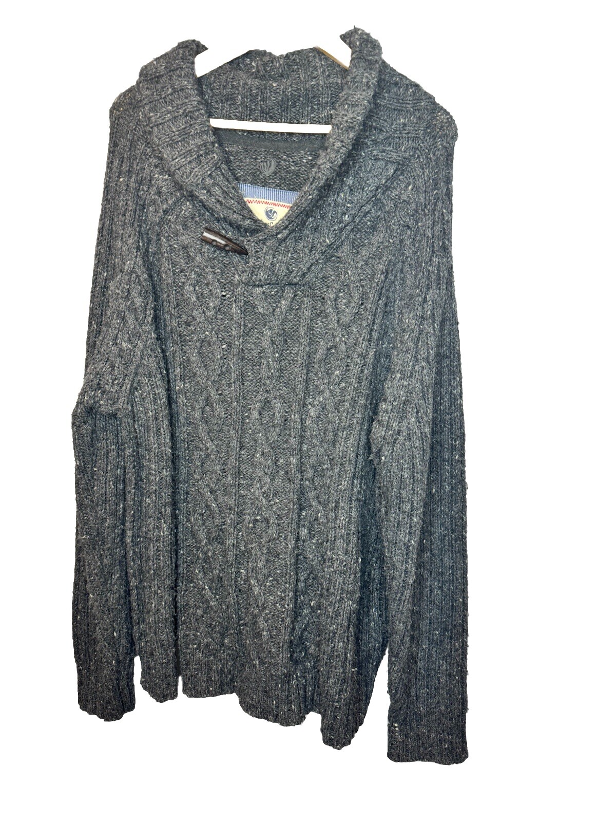 Fat Face Toggle Button Neck Collared Sweater Men … - image 1