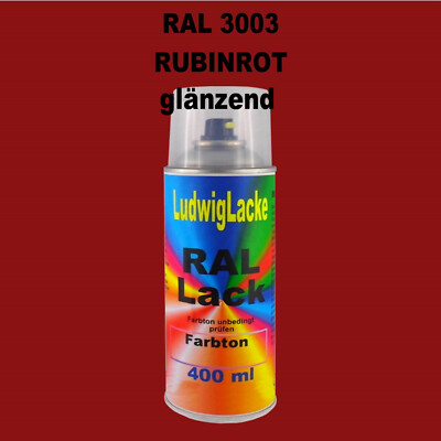 Spray-Color Lackspray Rostschutz RAL 3003 Rubinrot – 400 Ml, Glänzend – Made In Germany, Für Metall, Holz