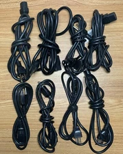 3 Prong IEC Power Supply Universal Cable Cord / Computer Plug - LOT OF 8