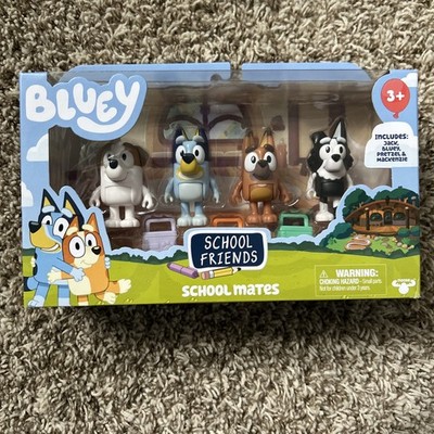 Bluey School Friends with 4 Dog Figures Jack, Pretzel, & Mackenzie Playset