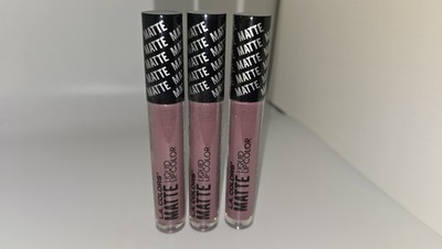 3 Pack LA COLORS Matte Liquid Lip Color Lipstick Shade CLG409 Eclipse