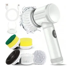 Electric Spin Scrubber, Bathroom Cordless Cleaning Brush Power Scrubber 