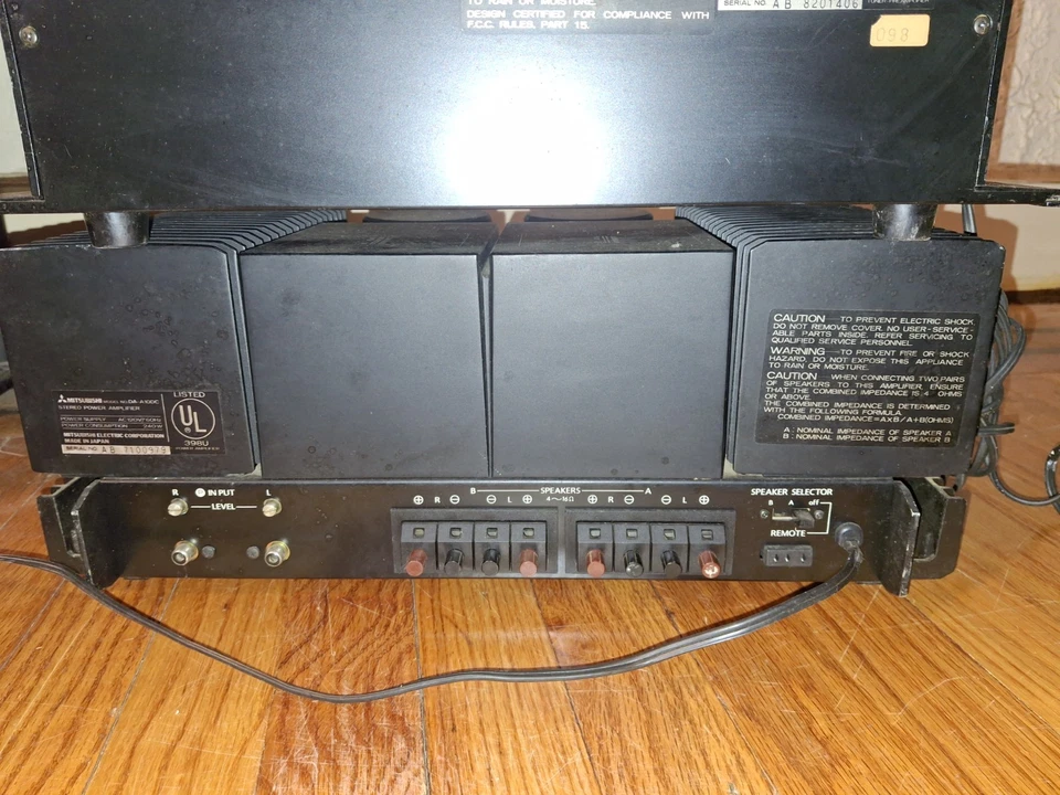 AMPLIFICADOR DE POTENCIA PREAMPLIFICADOR SINTONIZADOR DUAL MITSUBISHI DA-C20 / DA-A10DC (SIN ENVÍO) Foto 4 de 4