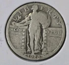 1928 Standing Liberty Quarter Circulated 25c Silver