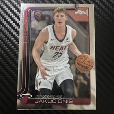 Topps Chrome 2025-2026 Kasparas Jakucionis Rookie Card Miami Heat #270