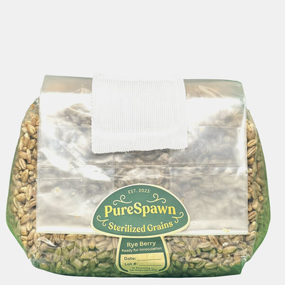 (4 Pack) Rye Spawn Bags - Sterile Grains for Mushroom Cultivation (dung-loving)