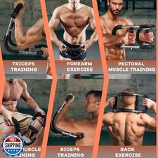 Twister Arm Trainer, 20-120 lb Adjustable Chest Workout Equipment, Gifts for ...