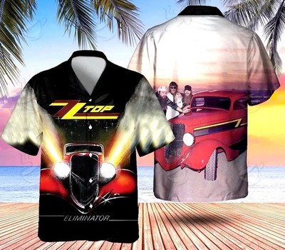 Rock Band ZZ Top Eliminator Hawaiian Shirt OM310