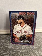 2024 Topps Series 1 Team Logo Border SSP Joe Jacques RC Rookie Red Sox