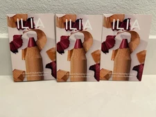 3 ILIA Lip Sketch Hydrating Crayon Sample 6 Shades Banquette, Rhyme, Earthen
