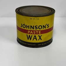 SC Johnson’s Wood Paste Wax 1 Pound Can 95% Full Original Formula • Discontinued