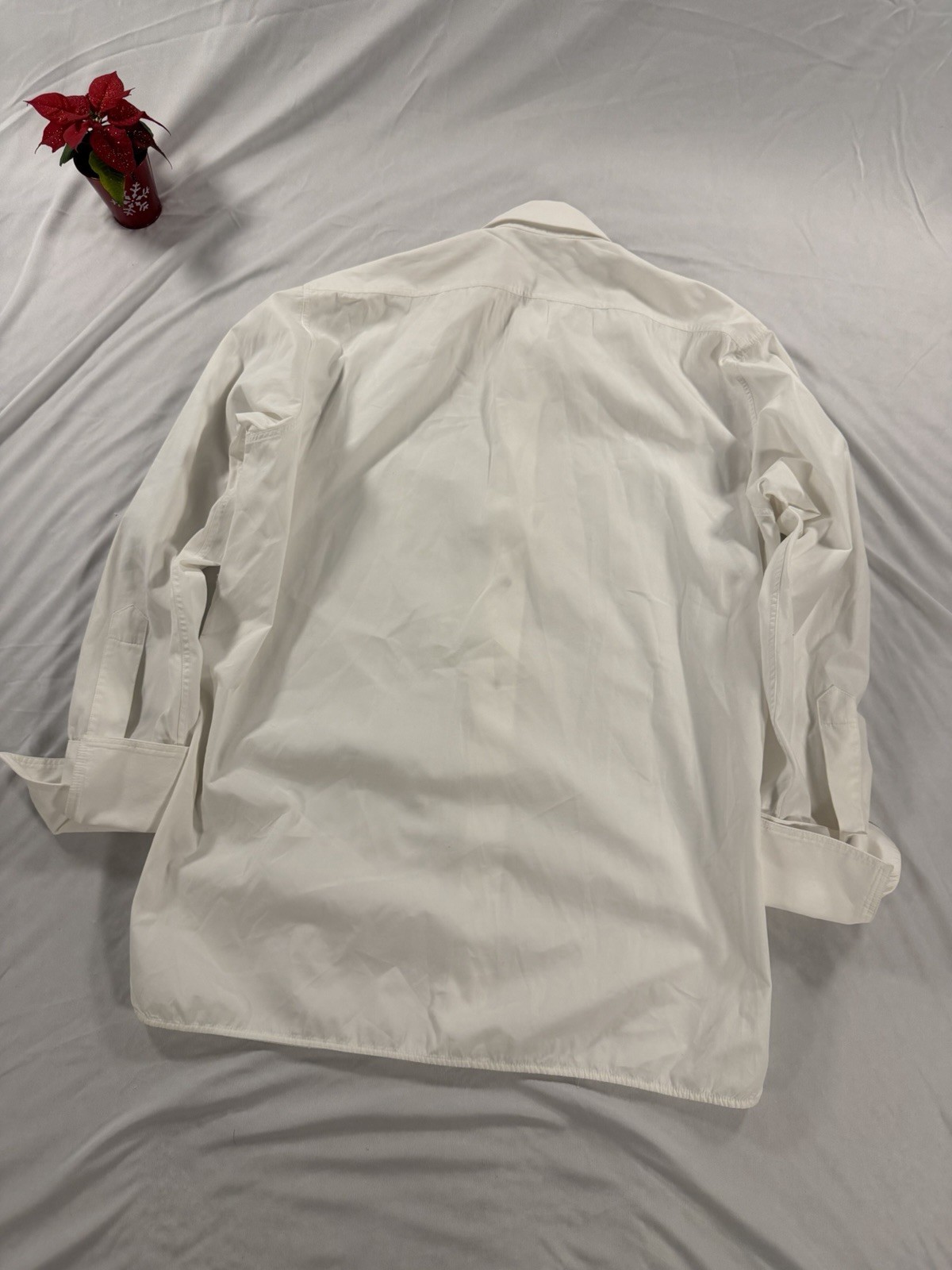 Helmut Lang Basic Oversized Button Up Shirt White… - image 6