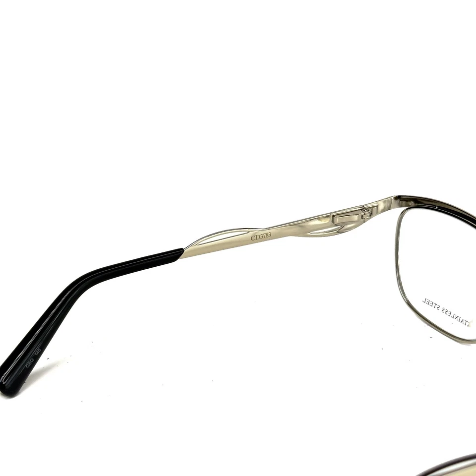 CHRISTIAN DIOR CD3783 3783 音频黑色银色 55 毫米钢光学眼镜 — 第 2/4 张图片