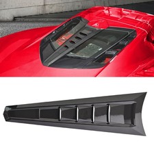 Carbon Fiber Look Rear Window Applique Louver Trim For Corvette C8 Z51 2020-2026 Carbon Fiber Look Rear Window Applique Louver Trim For Corvette C8 Z51 2020-2026
