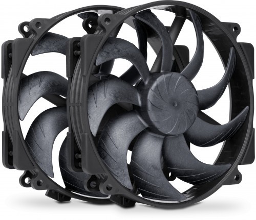 Noctua NF-A14x25r G2 PWM Sx2 PP chromax.black 140mm Next Gen Fan Set