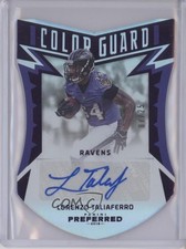 2016 Panini Preferred Color Guard Purple /25 Lorenzo Taliaferro #233 Auto