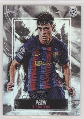 2022 Topps Jude Bellingham Platinum Curated UEFA Black 41/99 Pedri 00d2