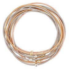 1box 10pcs 3 colors Carbon Steel Wire Spring Chains Stretch Bracelet Guitar