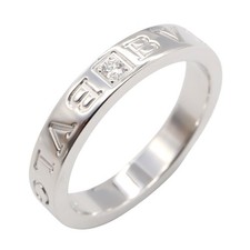 BVLGARI B-zero1 Ring 1P Diamond 18KWhite Gold US size 8.25 57