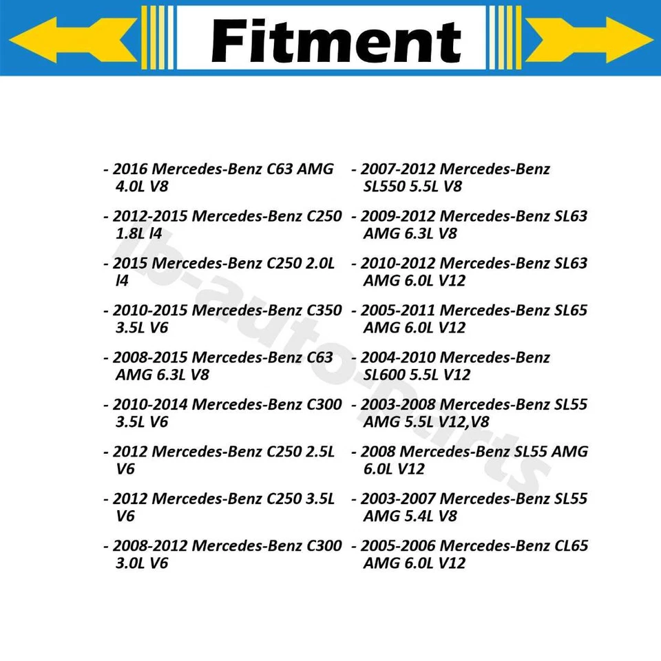 Manguera de freno trasero línea Sunsong 2 piezas para Mercedes-Benz C63 AMG 2008-2015 6,3 L Foto 2 de 4