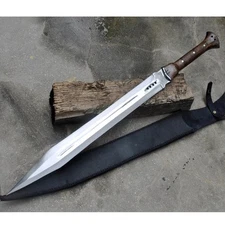 Custom Handmade Carbon Steel Blade Roman Gladius Sword | Hunting Sword Camping