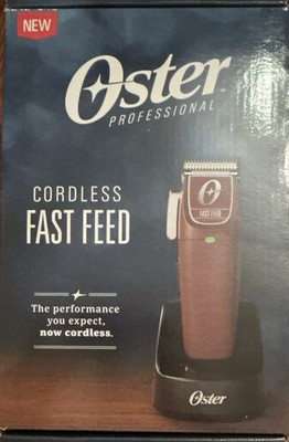 Oster Professional Cordless Fast Feed Clipper, Adjustable Blade, Burgundy