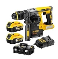 5035048560037 MŁOtowiertarka 18V XR BL Wym. Uch. 2*5.0AH Tstak Dewalt